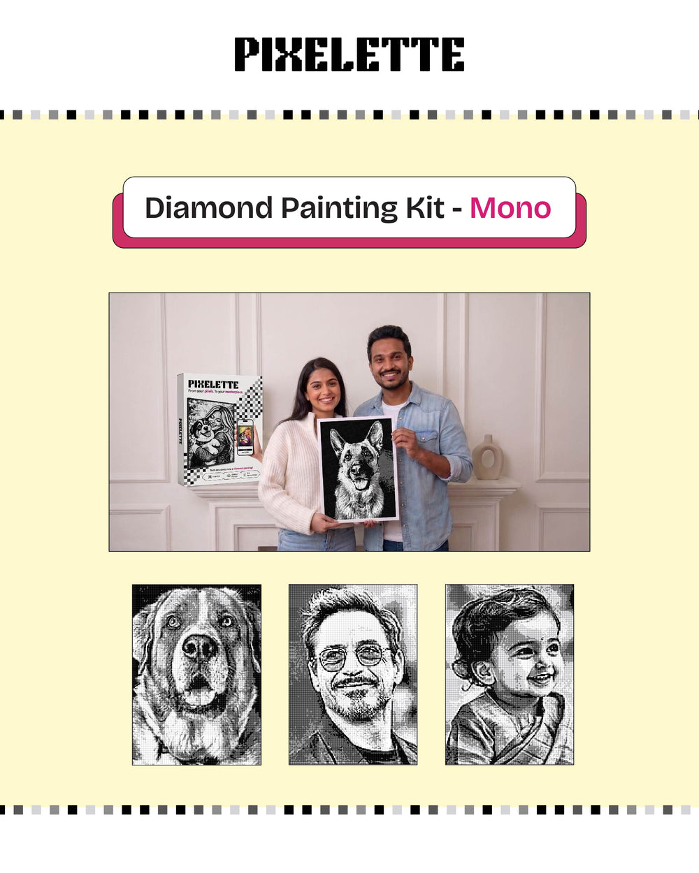 Mono - DIY Personalised Diamond Painting Kit